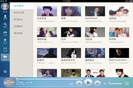 ipad音乐如何全屏？酷狗安卓pad版