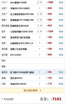 7000元配电脑(7000元的电脑该怎么配)-图1 7000元配电脑(7000元的电脑该怎么配)-图1