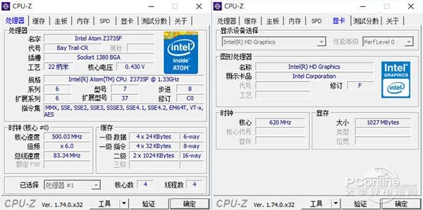 cpuz2760和z3735f有什么差别？安卓 z2760