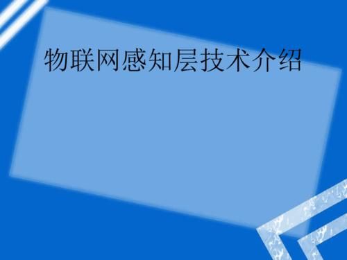 物联网感知识别（物联网感知识别层的核心需要解决的问题不包括）