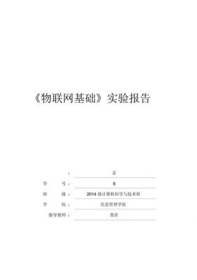 认识物联网实验箱（认识物联网实验箱实验报告）