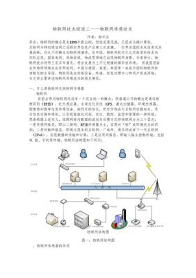 物联网方面的综述报告（物联网综述范文3000字）