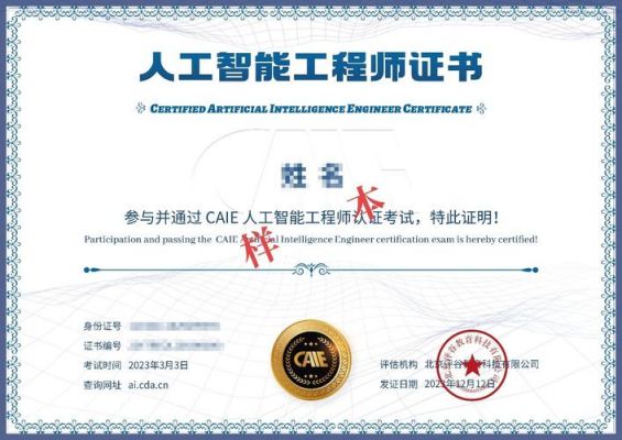 人工智能顶级认证（人工智能职业等级认证）